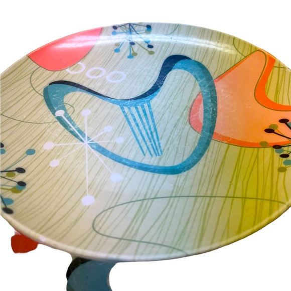 Mid Century Modern plates 5 in total made fromThermosaf polymer plastic 10 I ch - Picture 5 of 8
